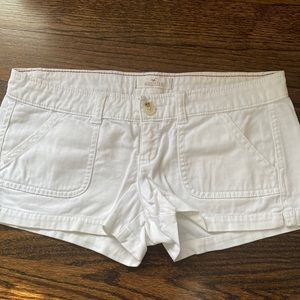 Hollister white shorts